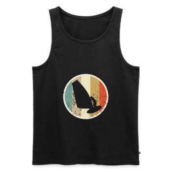 Windsurfen Windsurfer - Männer Premium Bio Tank Top - Schwarz - Vorne - AI Model Male 178 light (178cm)