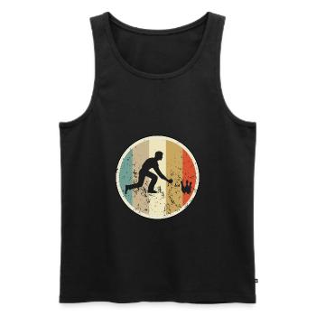Kegeln Kegelsport - Männer Premium Bio Tank Top - Schwarz - Vorne - Michal (187cm)