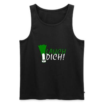 Lauch Dich! - Männer Premium Bio Tank Top - Schwarz - Vorne - Michal (187cm)