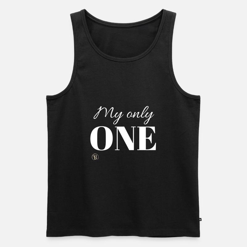 My only ONE by BV - Männer Premium Bio Tank Top - Schwarz