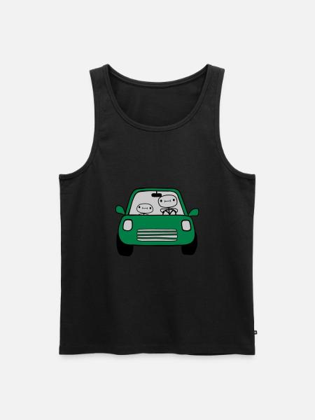 Papa Child Car - Men's Premium Organic Tank Top - black