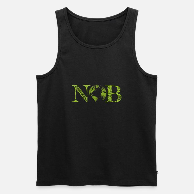 no planet B - Männer Premium Bio Tank Top - Schwarz