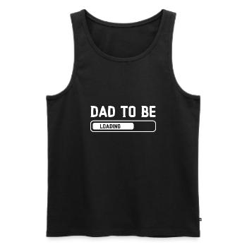 DAD TO BE - Loading... - Männer Premium Bio Tank Top - Schwarz - Vorne - AI Model Male 178 light (178cm)