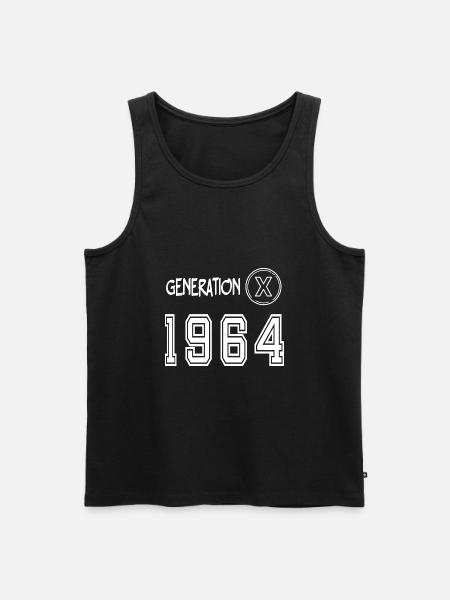 Génération X 1964 - Débardeur bio Premium Homme - noir
