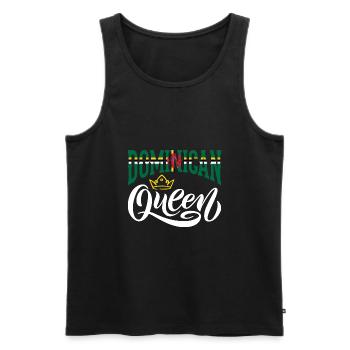 Dominican Queen Dominica Dominican Dominica Flag - Men's Premium Organic Tank Top - black - Front - Michal (187cm)