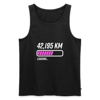 Marathon Marathonläufer Strecke Sportler - Männer Premium Bio Tank Top - Schwarz - Vorne - Michal (187cm)