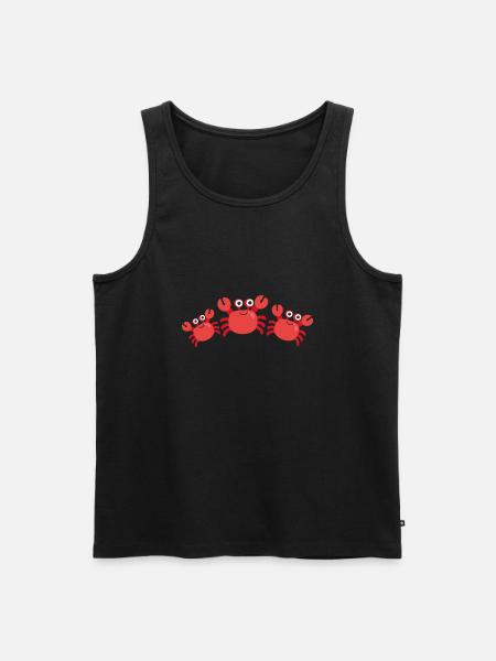 Krebs,Familie,Kræft familie,Havdyr - Herre Premium økologisk tanktop - sort