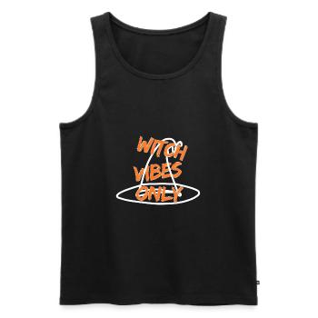 Witch Vibes Only - Magical Witch Design - Men's Premium Organic Tank Top - black - Front - Michal (187cm)