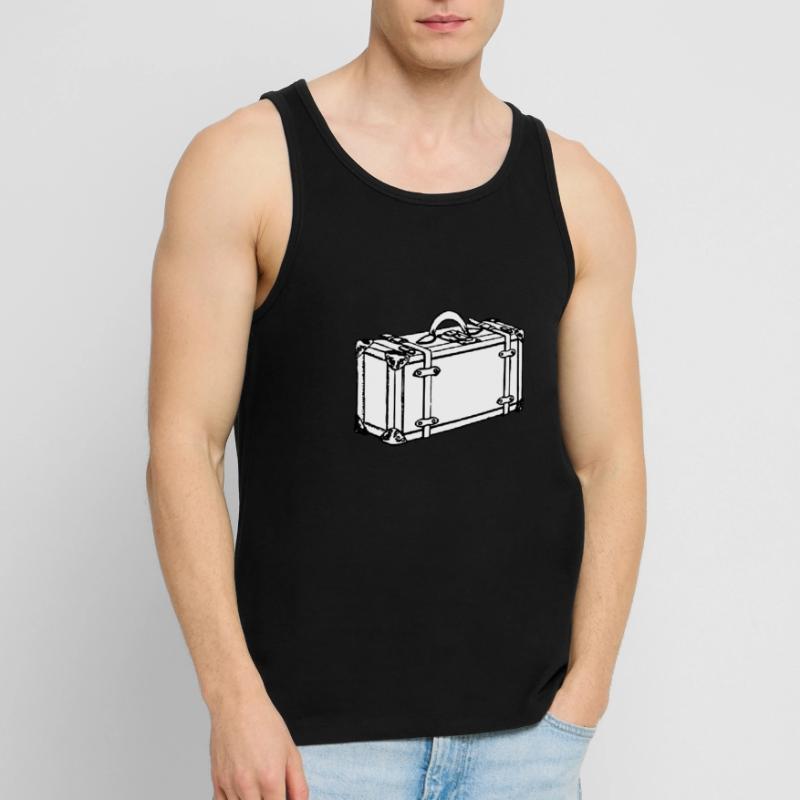 backpack suitcase backpack bag briefcase121 Men's Premium Organic Tank Top