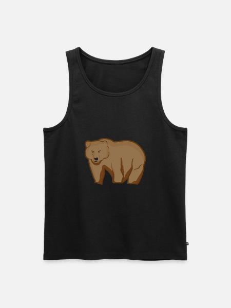 Grizzly Bear - Men's Premium Organic Tank Top - black