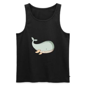 Wal Walmotiv - Männer Premium Bio Tank Top - Schwarz - Vorne - Michal (187cm)