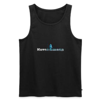 Kaventsmann - Men's Premium Organic Tank Top - black - Front - Michal (187cm)