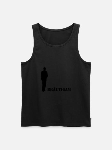 Junggesellenabschied Polterabend Bräutigam - Männer Premium Bio Tank Top - Schwarz