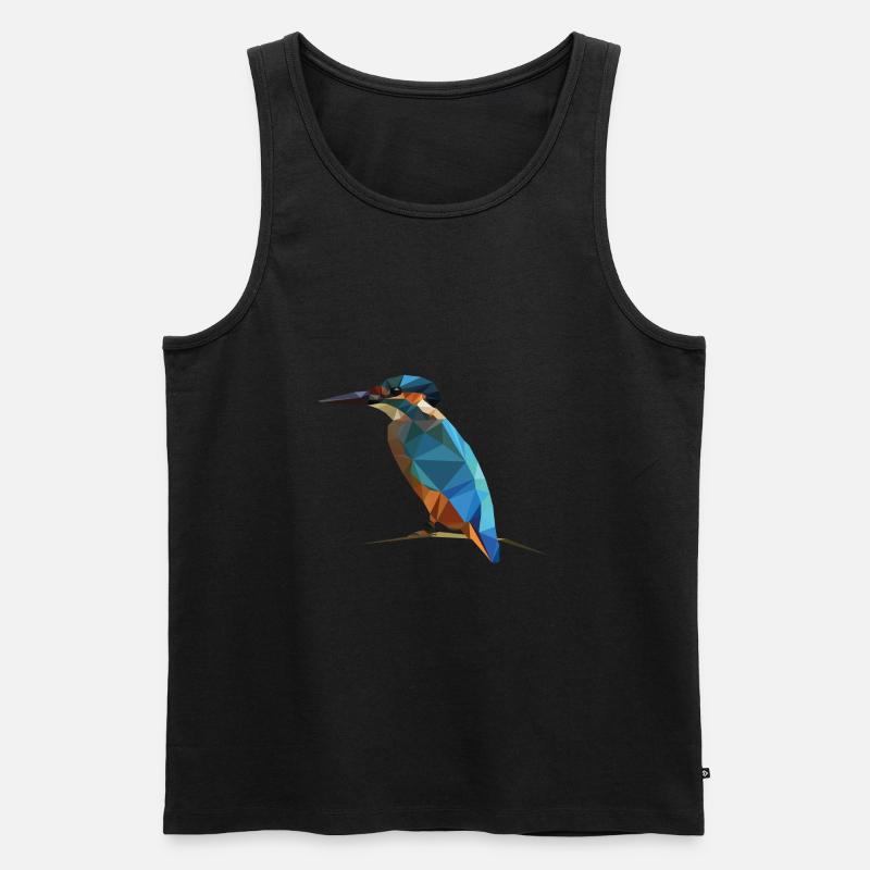 Eisvogel - Männer Premium Bio Tank Top - Schwarz