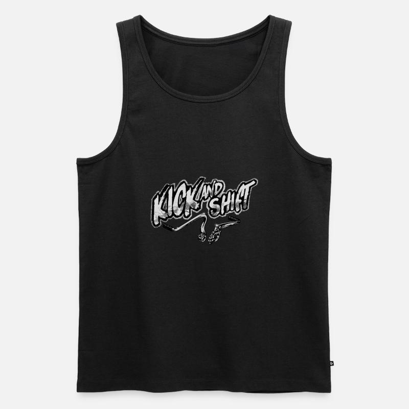 Kick and shift - Men's Premium Organic Tank Top - black