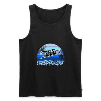 Pistenraupe Geschenk Winter Schnee Vintage - Männer Premium Bio Tank Top - Schwarz - Vorne - Michal (187cm)