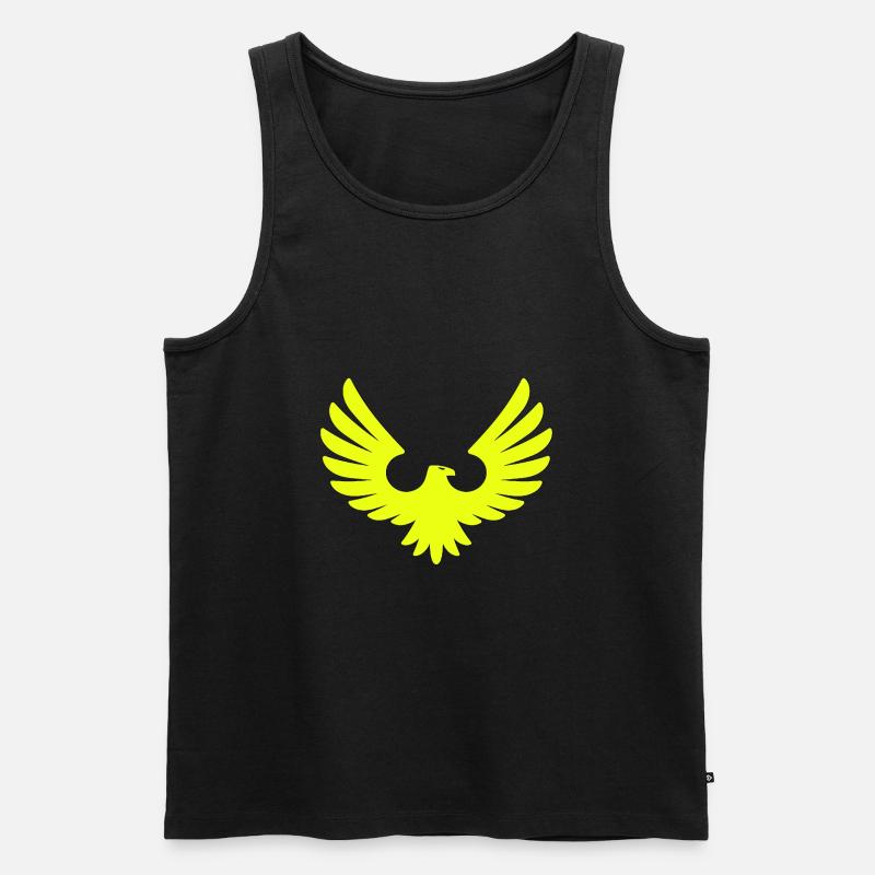 Adler - Männer Premium Bio Tank Top - Schwarz