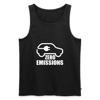 Electric Car Emobility - Männer Premium Bio Tank Top - Schwarz - Vorne - AI Model Male 178 light (178cm)
