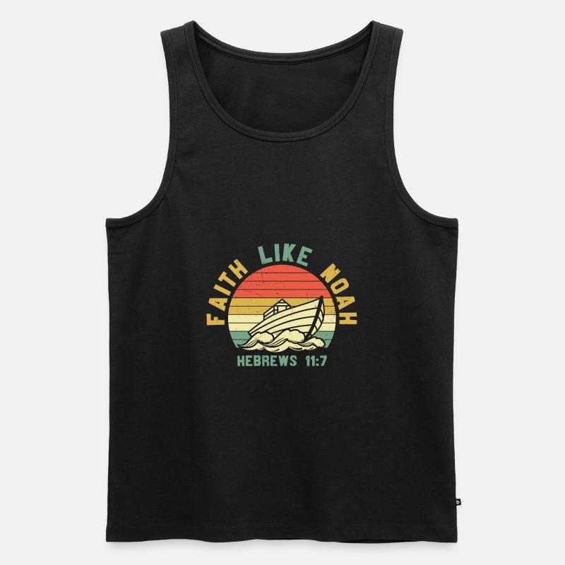 Christliche Sprüche - Männer Premium Bio Tank Top - Schwarz
