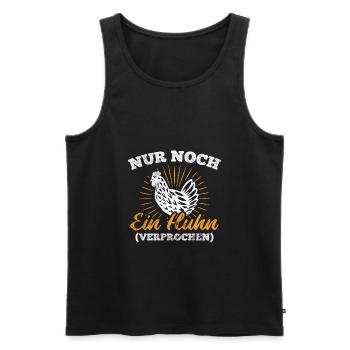Hühner Geflügel Hahn - Männer Premium Bio Tank Top - Schwarz - Vorne - AI Model Male 178 light (178cm)