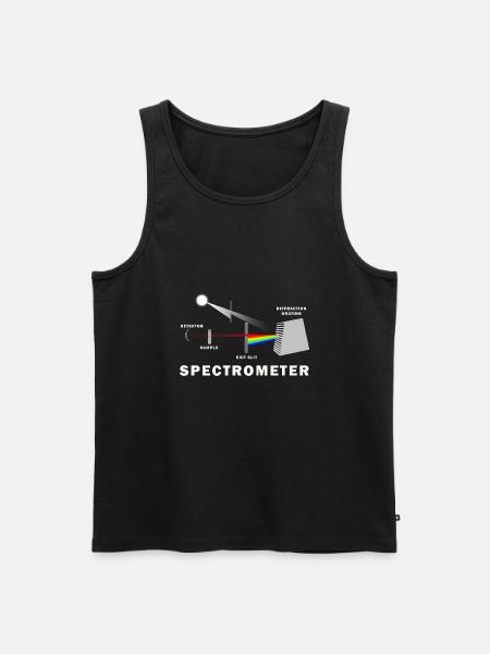 Wie funktioniert ein Spektrometer? - Männer Premium Bio Tank Top - Schwarz