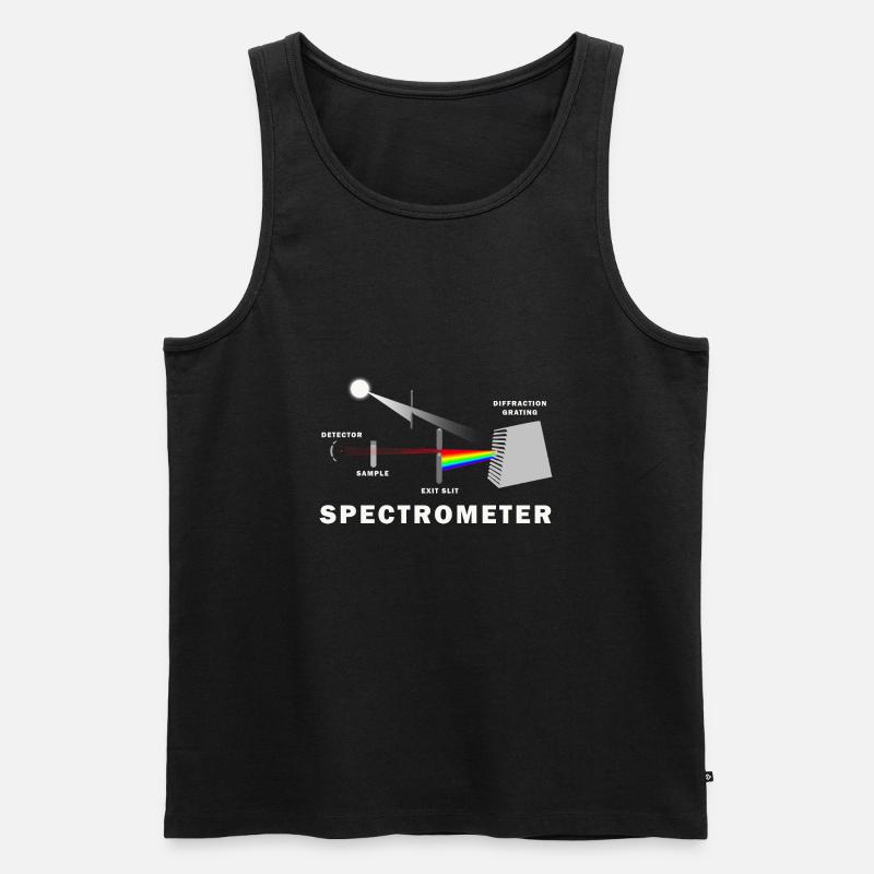 Wie funktioniert ein Spektrometer? - Männer Premium Bio Tank Top - Schwarz