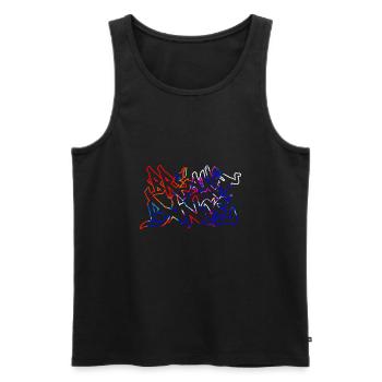 Hip Hop Breakdance Jungs Mädchen Hiphop Bboy BGir - Männer Premium Bio Tank Top - Schwarz - Vorne - AI Model Male 178 light (178cm)