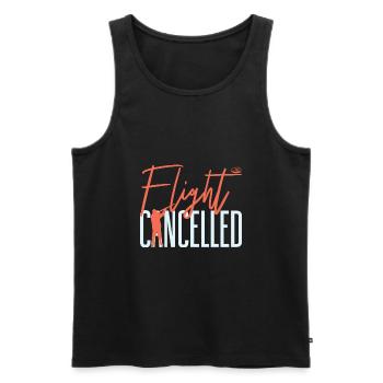 Flight Cancelled Skeet Clay Shooting - Men's Premium Organic Tank Top - black - Front - AI Model Male 178 light (178cm)