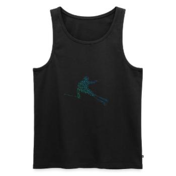 Ski Hommes Skieurs acrobatiques Skieurs Skieurs - Débardeur bio Premium Homme - noir - Devant - Michal (187cm)