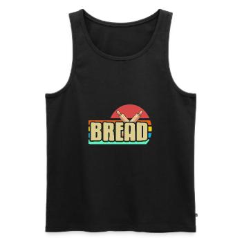 Retro Vintage Awesome Bread Baking Designs Present - Männer Premium Bio Tank Top - Schwarz - Vorne - Michal (187cm)