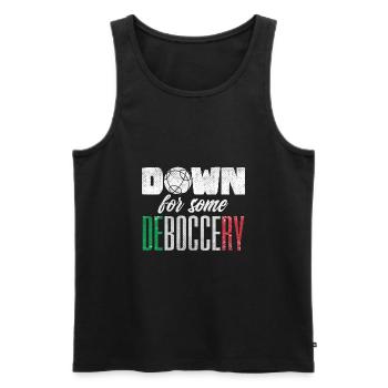 Bocce Ball Player Boules Bocce Down For Some - Männer Premium Bio Tank Top - Schwarz - Vorne - Michal (187cm)