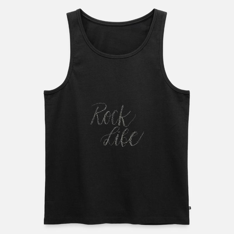 Rock Life - Männer Premium Bio Tank Top - Schwarz