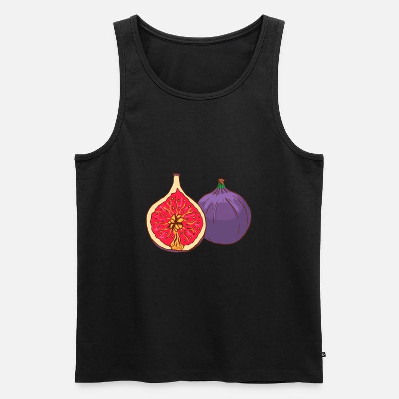 Echte Feigen - Männer Premium Bio Tank Top - Schwarz