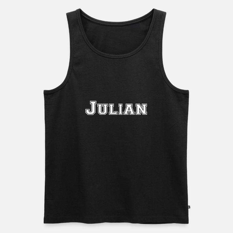 julian - Männer Premium Bio Tank Top - Schwarz