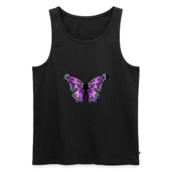 Papillon - Débardeur bio Premium Homme - noir - Devant - Michal (187cm)
