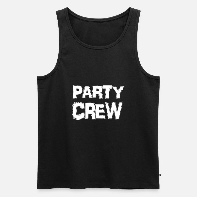 Party Crew Party Geschenkidee - Männer Premium Bio Tank Top - Schwarz