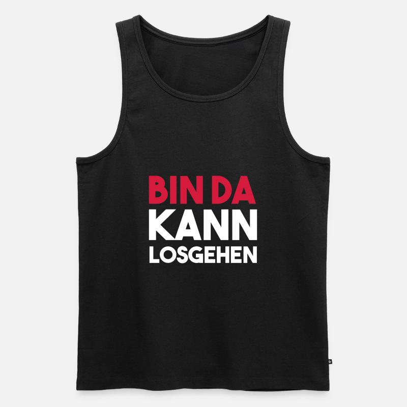 BIN DA can get started - Men's Premium Organic Tank Top - black