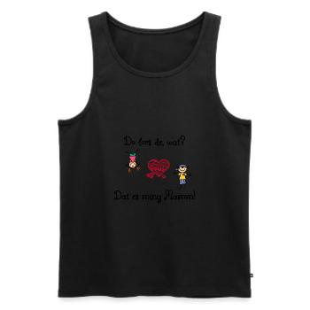 Do lors de, wat? - Kölscher Spruch - Männer Premium Bio Tank Top - Schwarz - Vorne - Michal (187cm)