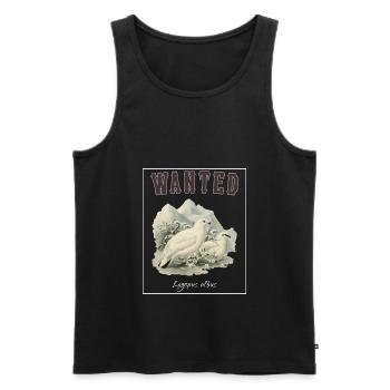OBV - Wanted Ptarmigan - Men's Premium Organic Tank Top - black - Front - Michal (187cm)