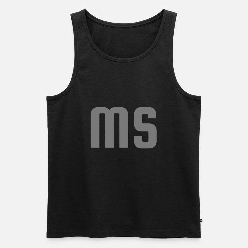ms icon - Männer Premium Bio Tank Top - Schwarz