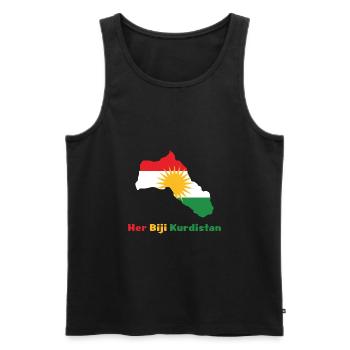 Her biji Kurdistan Kurdisch Geschenk Heimat - Männer Premium Bio Tank Top - Schwarz - Vorne - Michal (187cm)