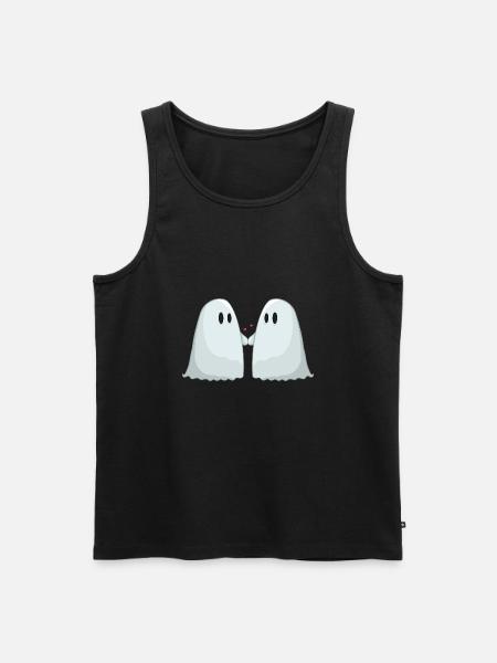 Ghost Couples - Men's Premium Organic Tank Top - black