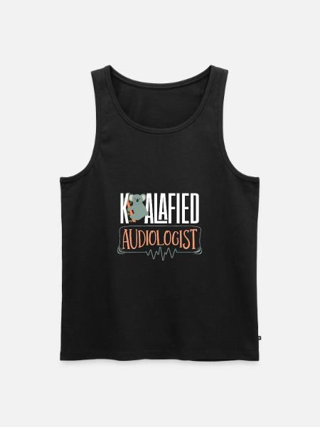 Pediatric Audiologist Audiology Koalafied - Men's Premium Organic Tank Top - black