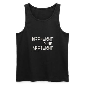 Moonlight is my Spotlight - Boho Design - Männer Premium Bio Tank Top - Schwarz - Vorne - AI Model Male 178 light (178cm)