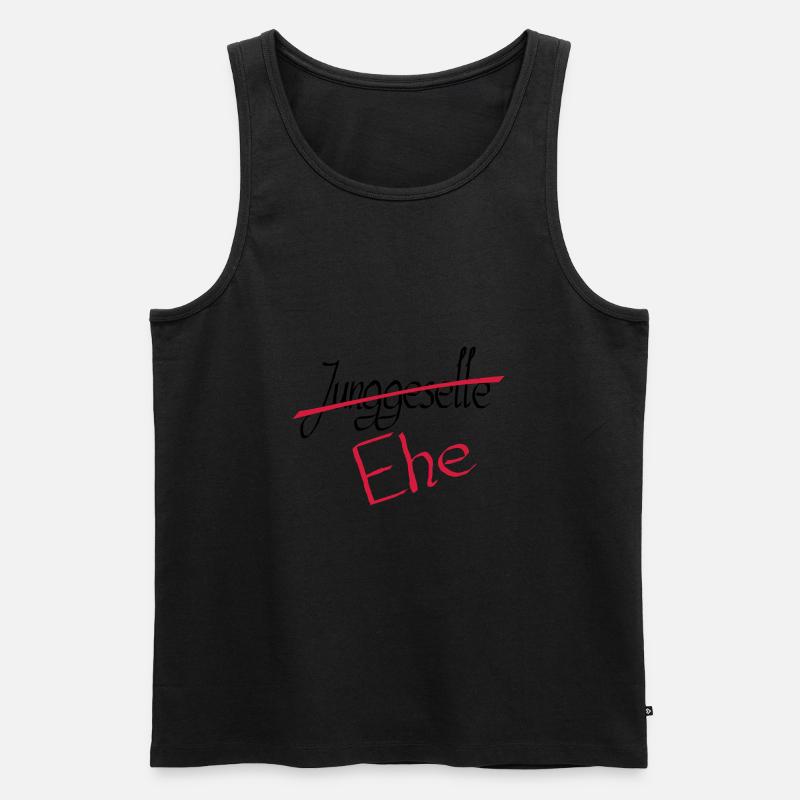 junggeselle 2 - Männer Premium Bio Tank Top - Schwarz