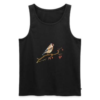 Oiseau - Débardeur bio Premium Homme - noir - Devant - Michal (187cm)
