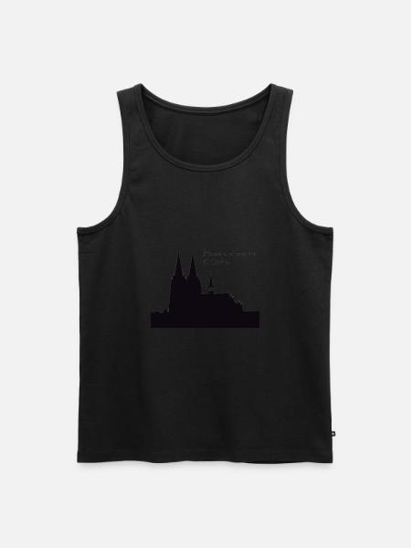 Cologne cathedral - Men's Premium Organic Tank Top - black