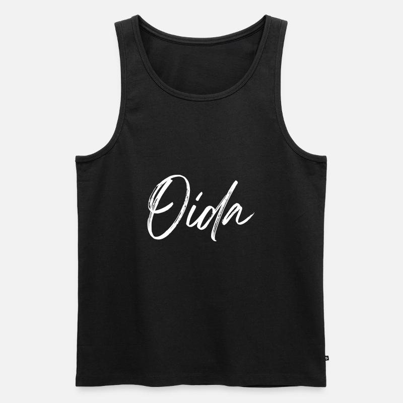 Oida - Männer Premium Bio Tank Top - Schwarz