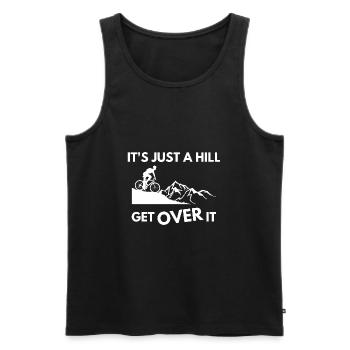 Mountain Bike Quote Saying Cool Funny Bicycle MTB - Männer Premium Bio Tank Top - Schwarz - Vorne - Michal (187cm)
