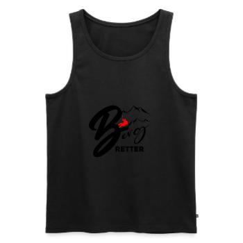 Bergretter Bergdoktor Luftrettung Hilfe - Männer Premium Bio Tank Top - Schwarz - Vorne - Michal (187cm)
